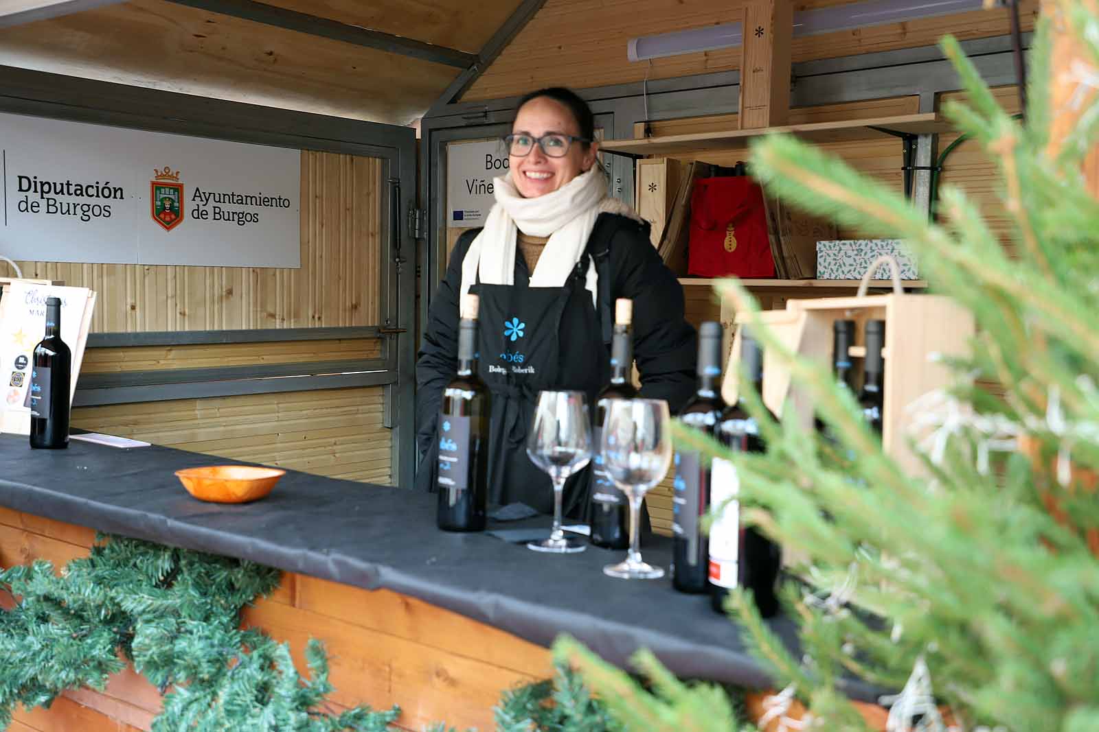 Así es el mercado navideño de Burgos Alimenta