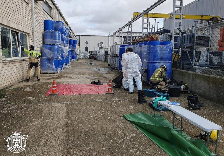 Accidente con productos químicos en una fábrica de Burgos.