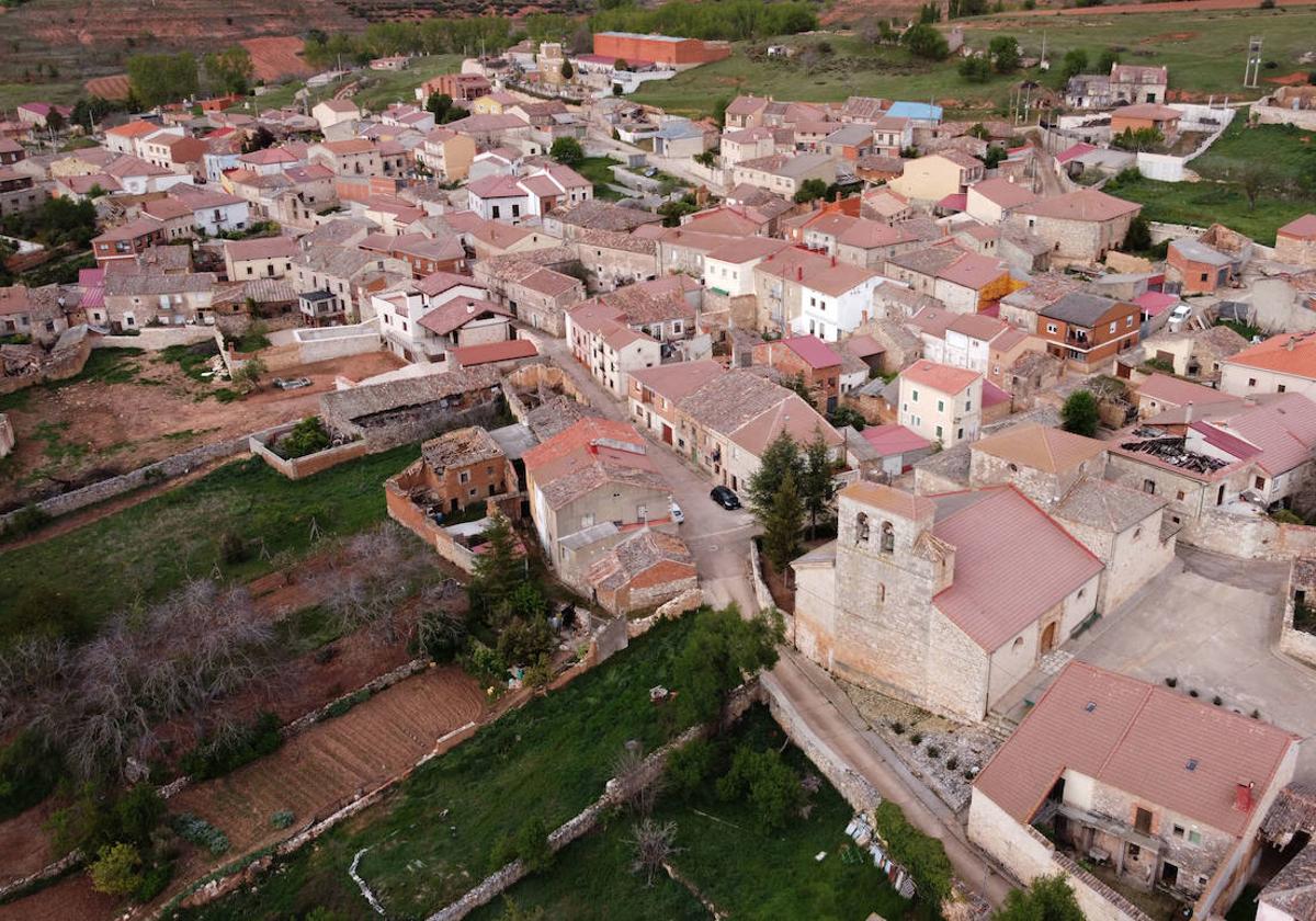 Vista aérea de Fuentenebro.