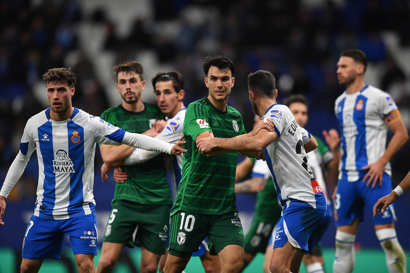 El empate entre el RCD Espanyol y el Burgos CF, en imágenes