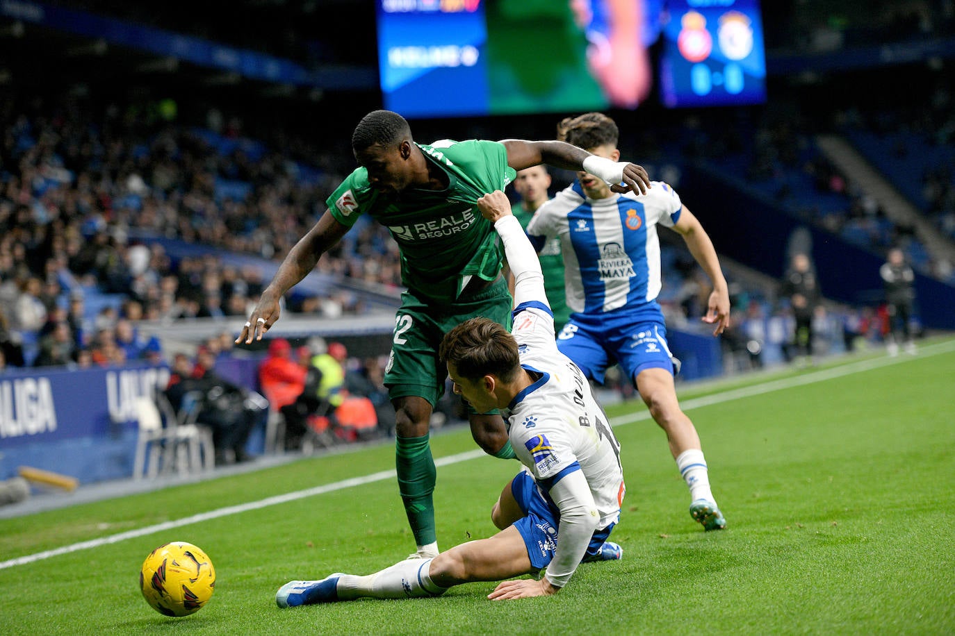 El empate entre el RCD Espanyol y el Burgos CF, en imágenes