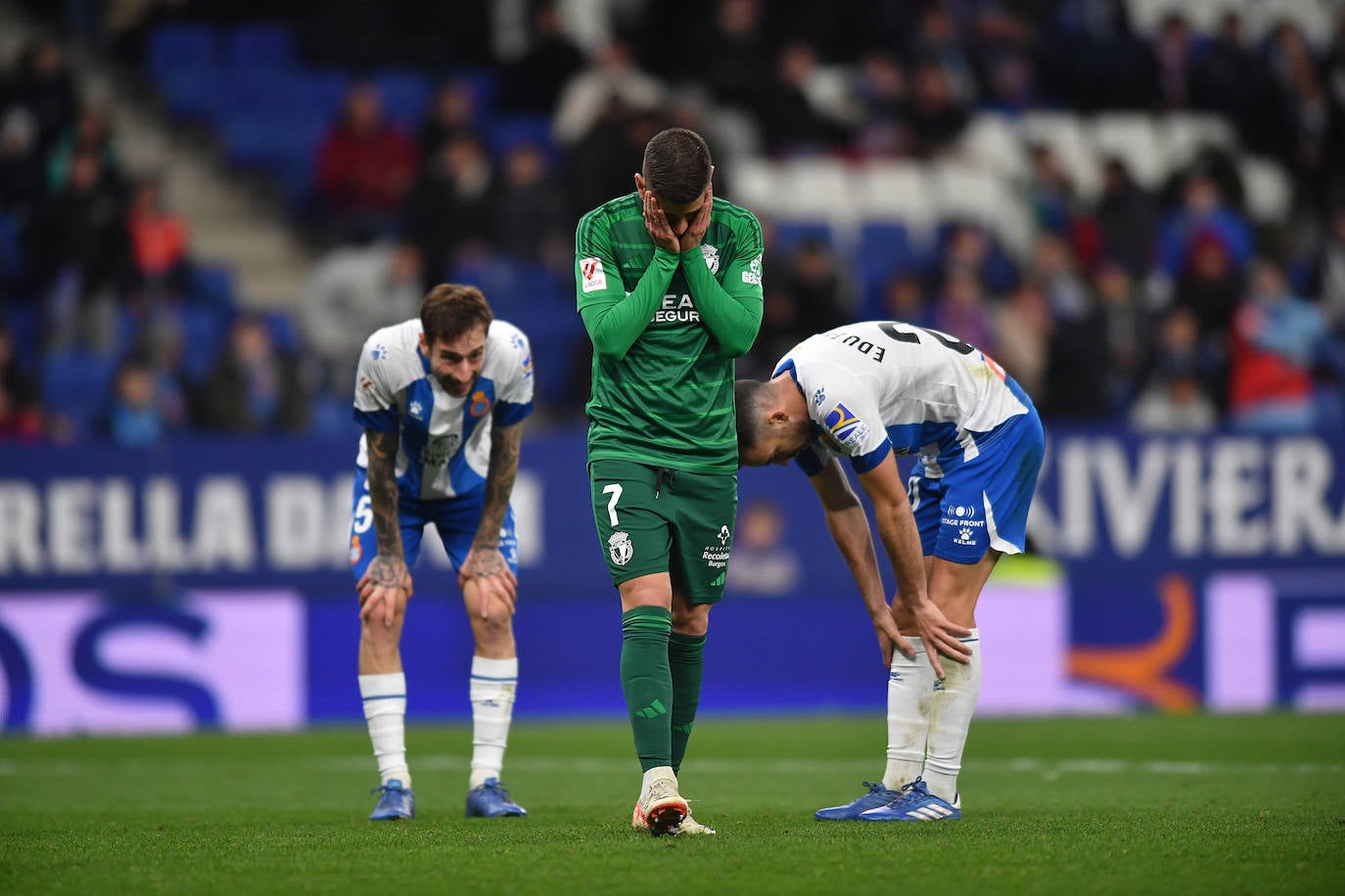 El empate entre el RCD Espanyol y el Burgos CF, en imágenes