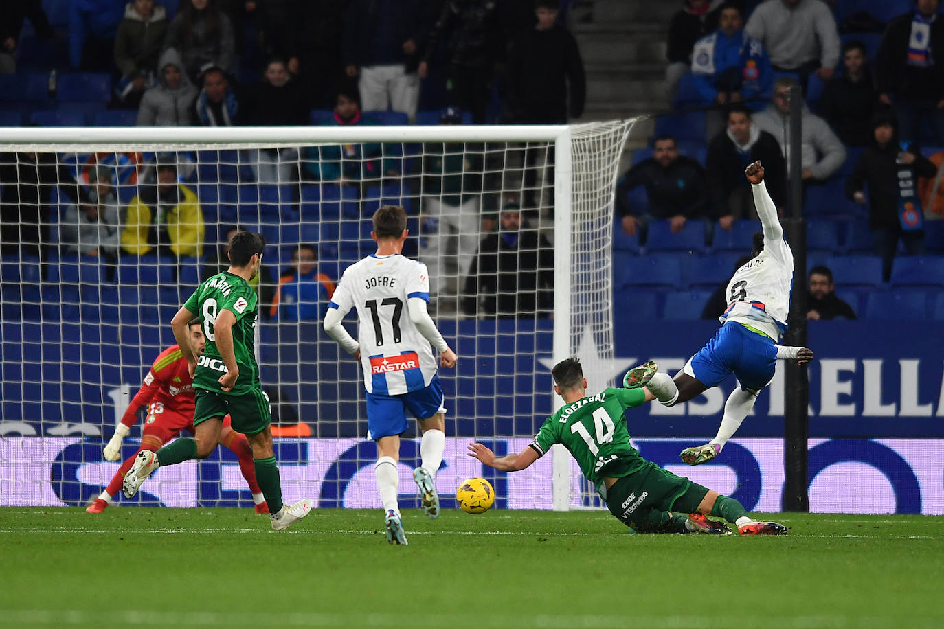 El empate entre el RCD Espanyol y el Burgos CF, en imágenes