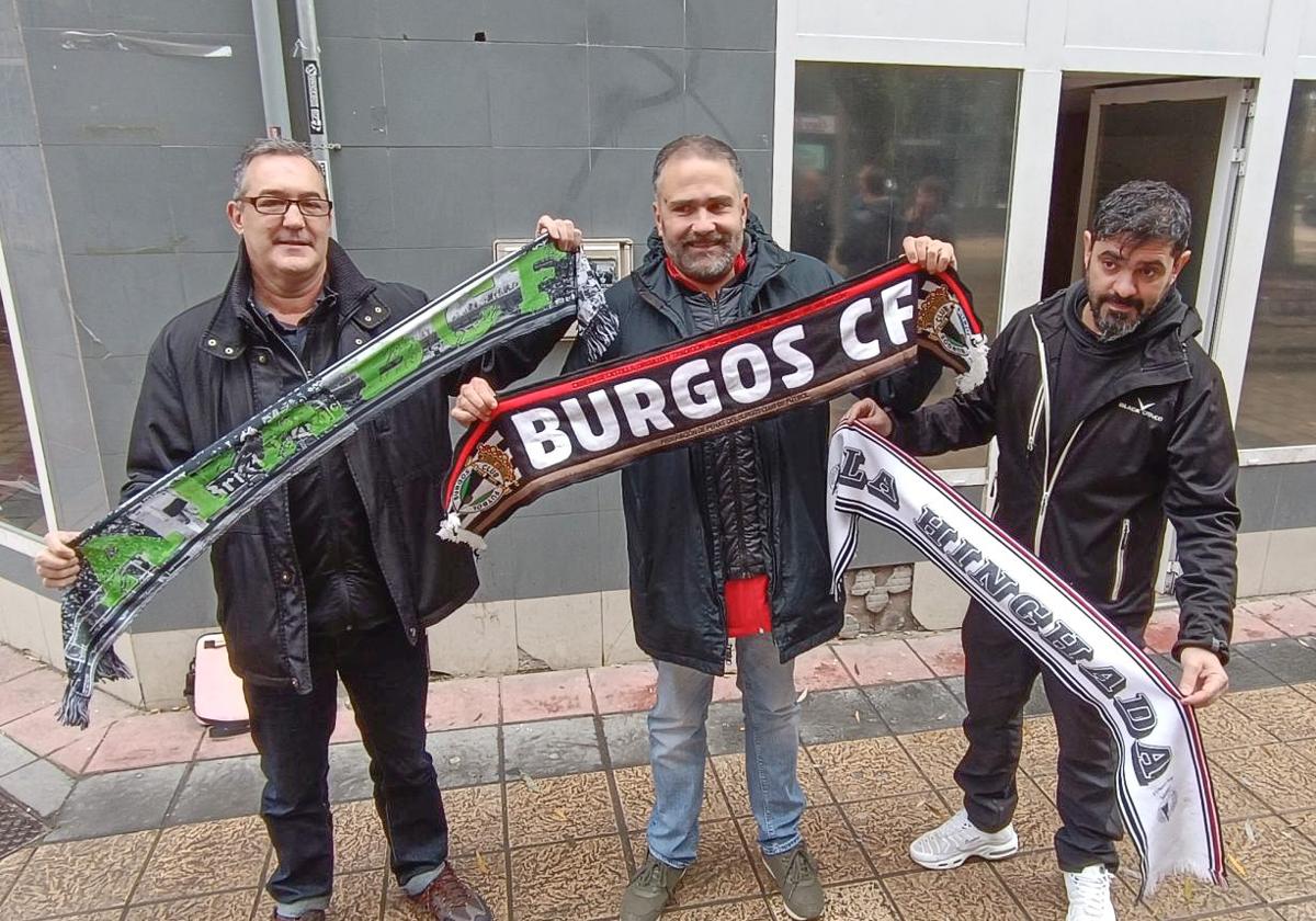 Los portavoces de los tres colectivos de la afición del Burgos mostraron «unidad».