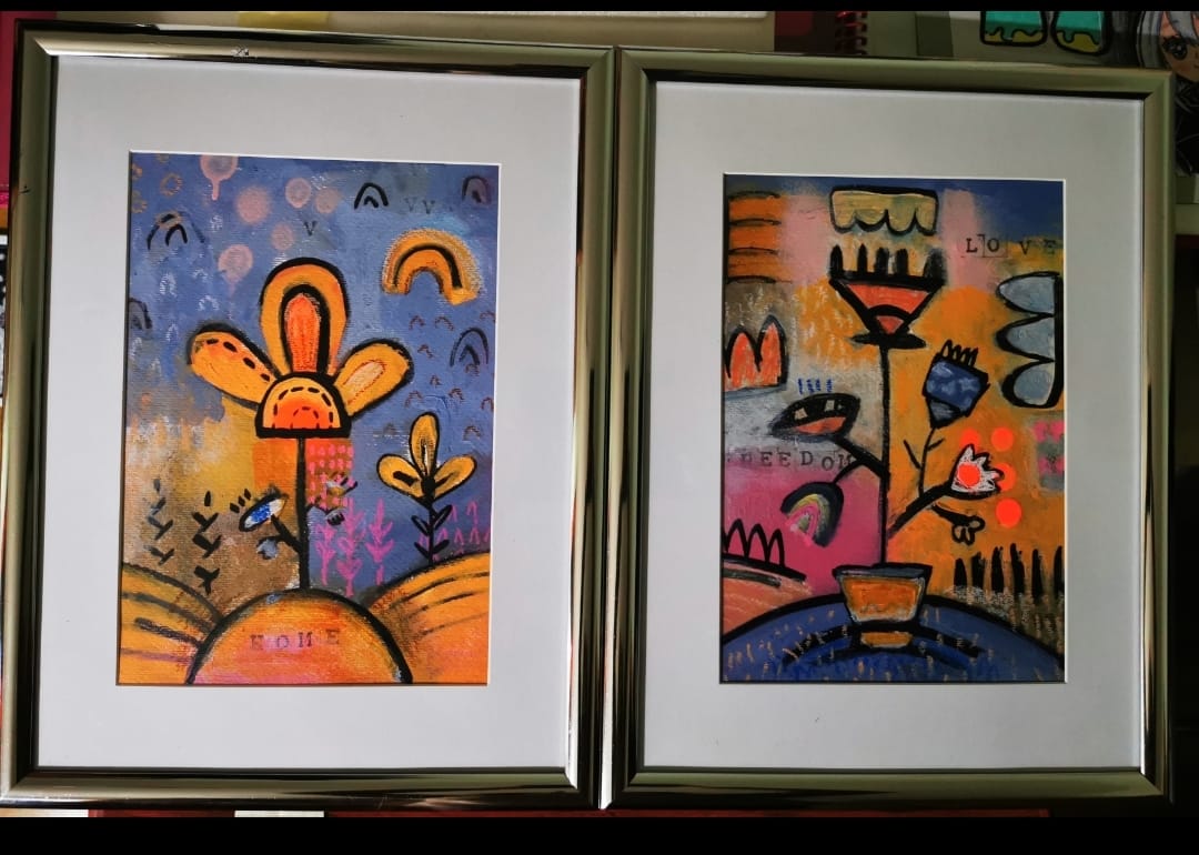 Fotos: Artistas ucranianos exponen en la Biblioteca Miguel de Cervantes de Burgos