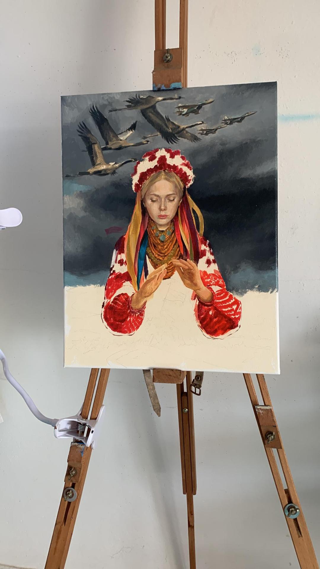 Fotos: Artistas ucranianos exponen en la Biblioteca Miguel de Cervantes de Burgos