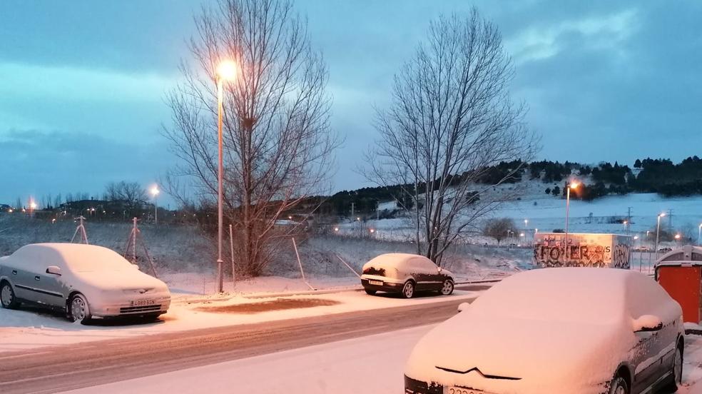 La nieve llega a Burgos