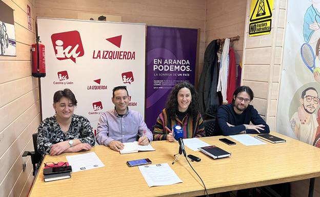 La coalición IU-Podemos en Aranda apuesta por la industria y la participación en su programa