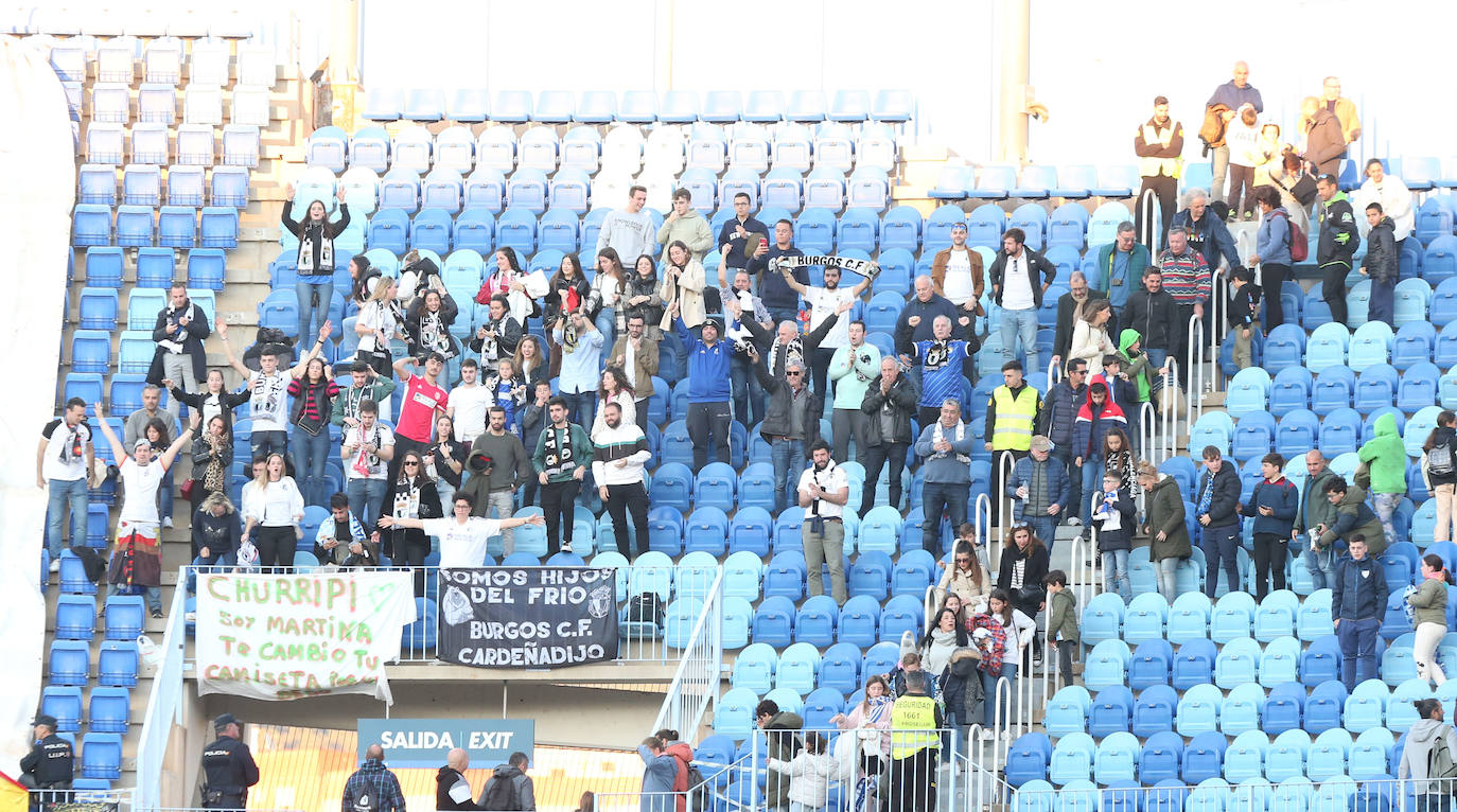 Imágenes del empate entre el Málaga CF y el Burgos CF disputado en La Rosaleda