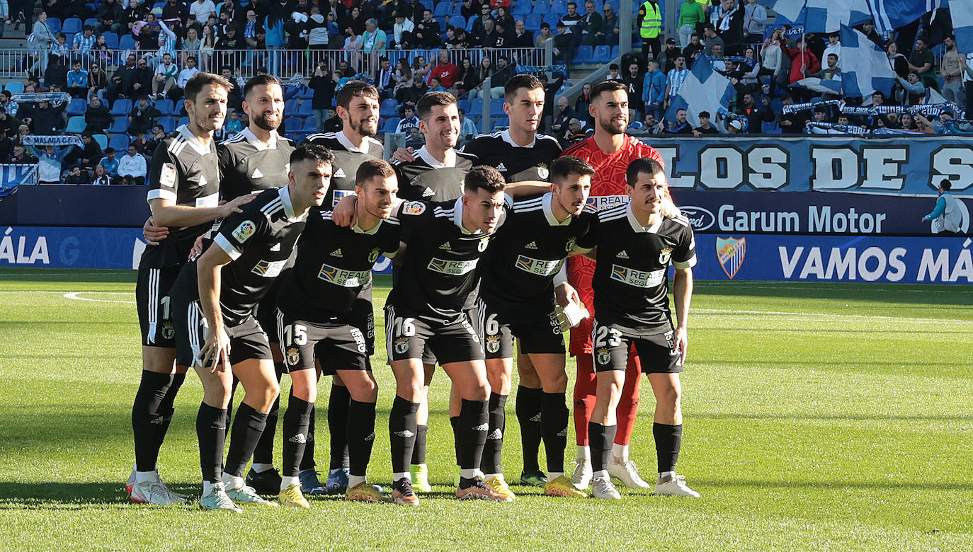 Imágenes del empate entre el Málaga CF y el Burgos CF disputado en La Rosaleda