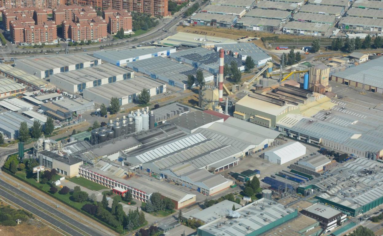 Imagen aérea del polígono industrial Burgos Este. 