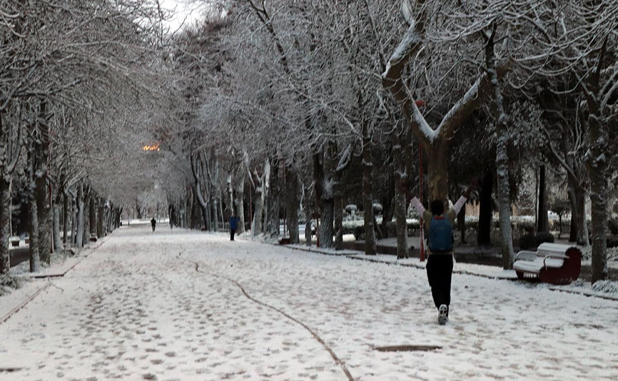 La nieve ha sido la protagonista este enero, tal usual como ajeno en Burgos.