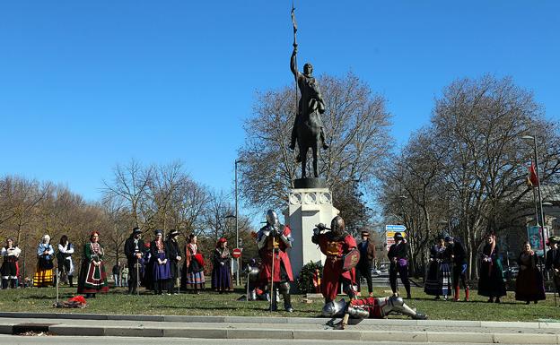 Danza, música, poesía... y armas para recordar al fundador de Burgos, Diego Porcelos