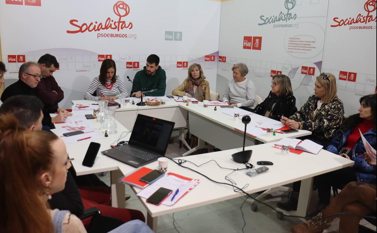 Reunión de la Comisión Ejecutiva Provincial del PSOE de Burgos.