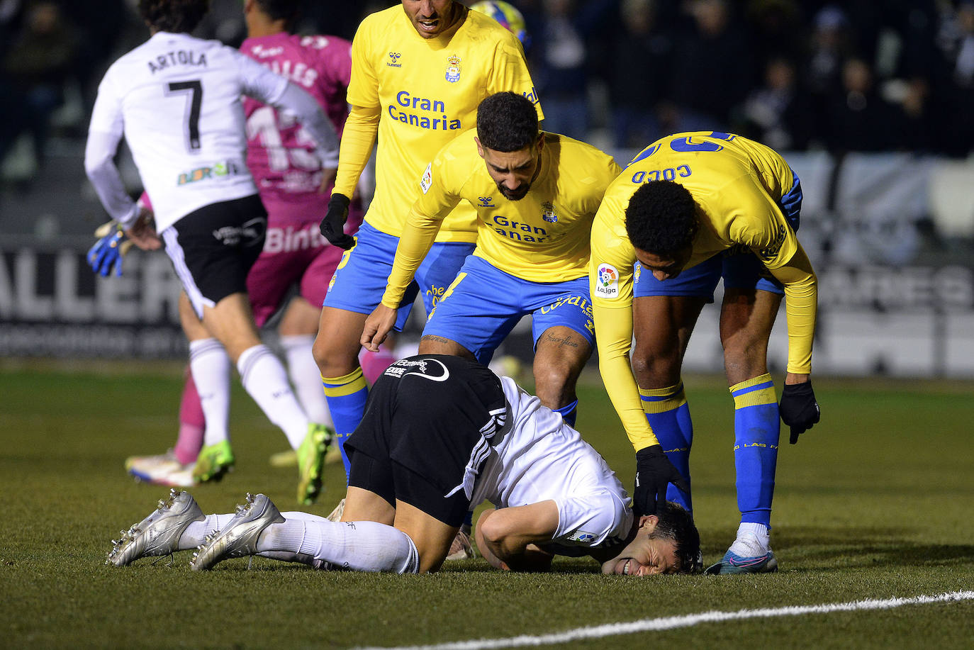 Imágenes del empate entre el Burgos CF y la UD Las Palmas este lunes en El Plantío