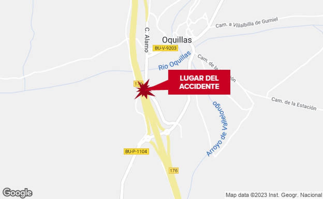 El varón ha muerto atropellado en Oquillas.