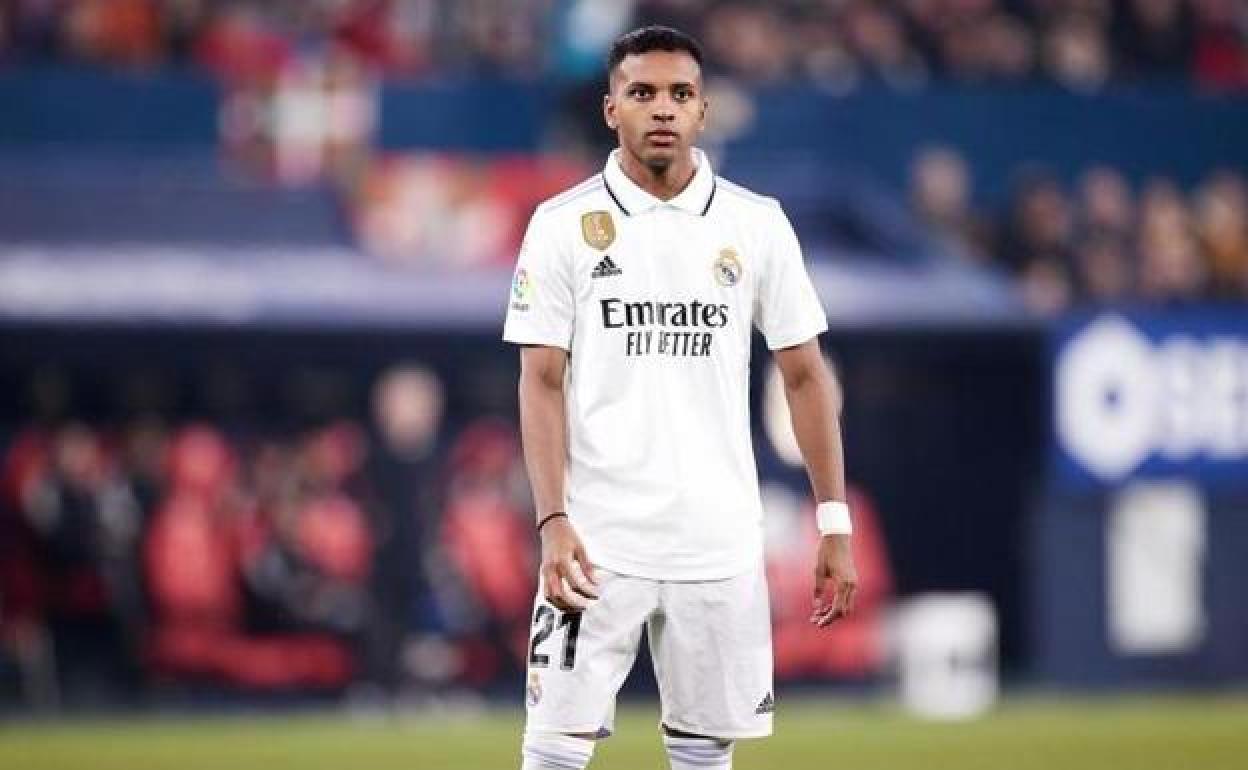 Rodrygo, durante un partido de la presente campaña.