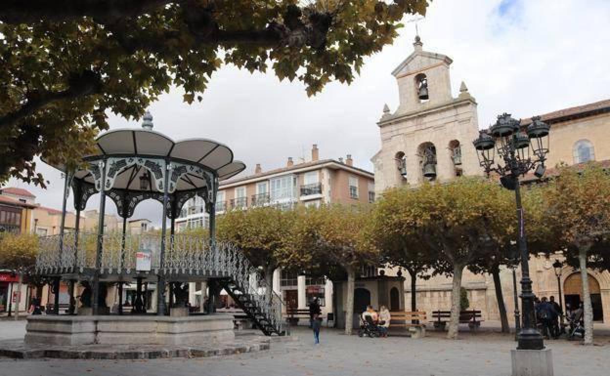 Centro de Briviesca donde se instalarán tres puntos de recarga de vehículos eléctricos. 