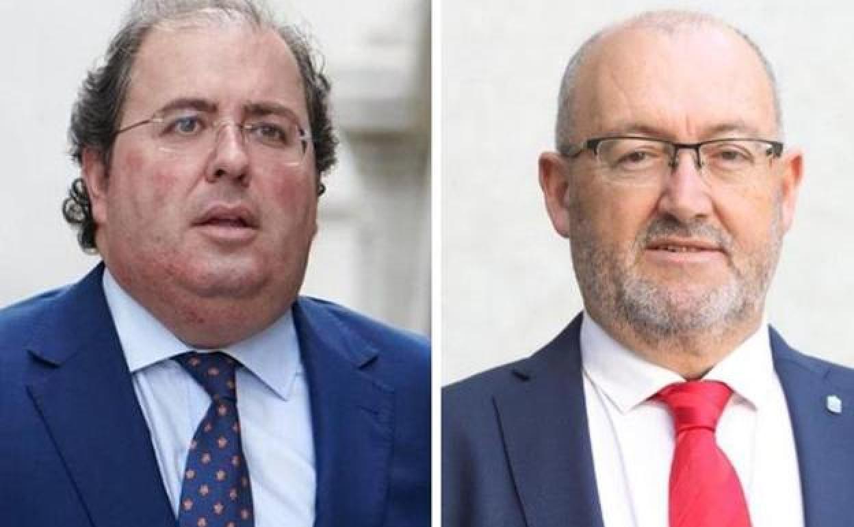 A la izquierda, el exdiputado popular Alberto Casero y a la derecha, el socialista Bernardo Fuentes Curbelo