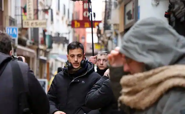 David Pérez Sañudo está rodando en Burgos.