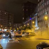 El incendio de una bolsa de basura da el susto en la calle Guardia Civil