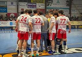 El UBU San Pablo en el encuentro frente al Valinox Novás.