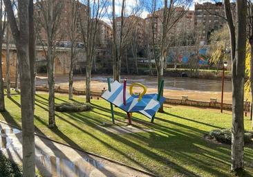 La crecida de los ríos inunda las riberas en Aranda