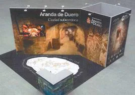 Uno de los 'stand' que representará la 'ciudad subterránea' de Aranda de Duero en FITUR