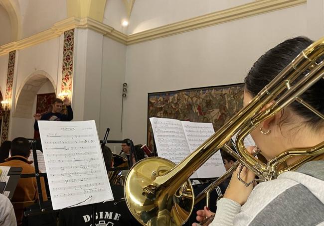 Ensayo de la Banda Ciudad de Burgos.