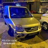 Choca contra varios coches en Burgos mientras conducía ebrio