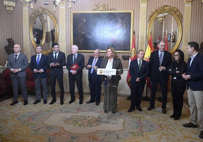 Lectura del manifiesto por el 60 aniversario del Polo de Desarrollo de Burgos