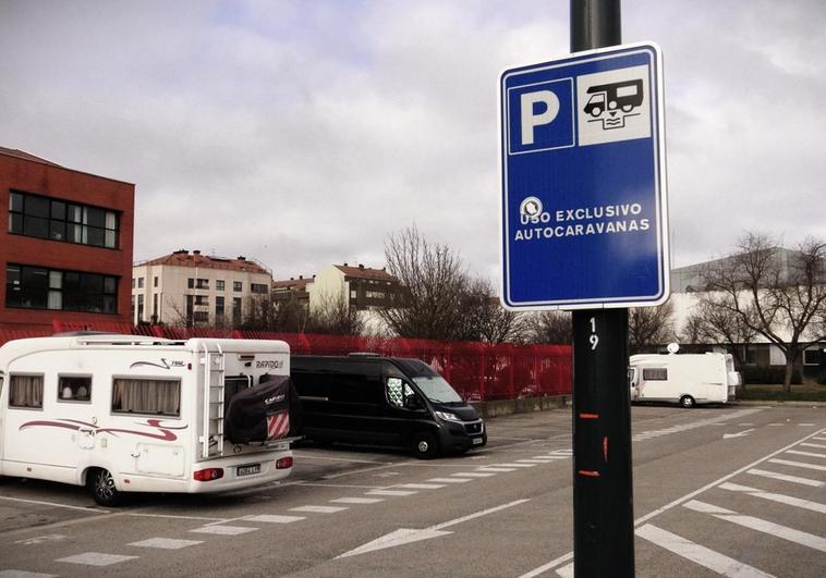 Área de autocaravanas de Burgos.