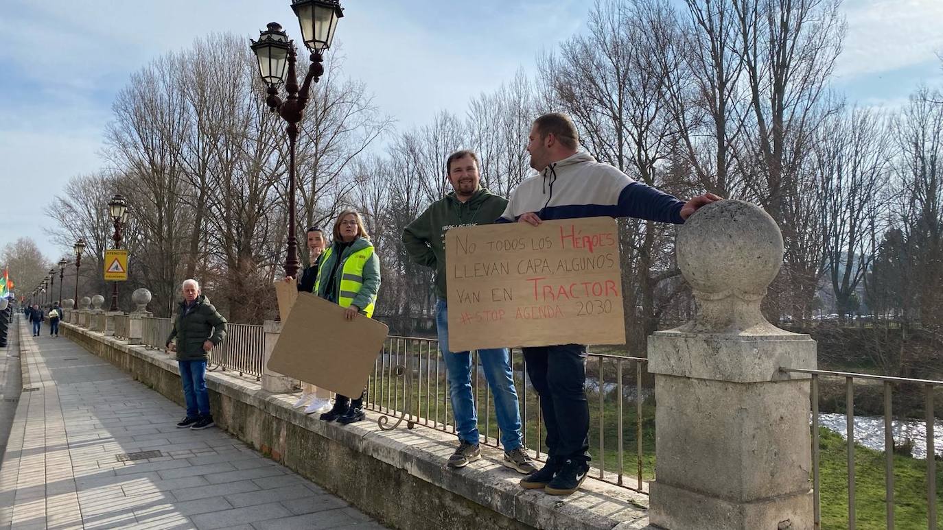 La tractorada en Burgos capital, en imágenes