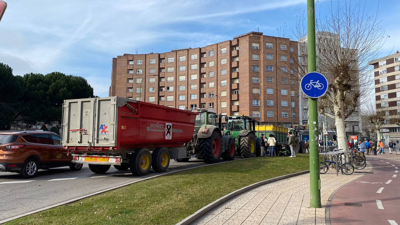 La tractorada en Burgos capital, en imágenes