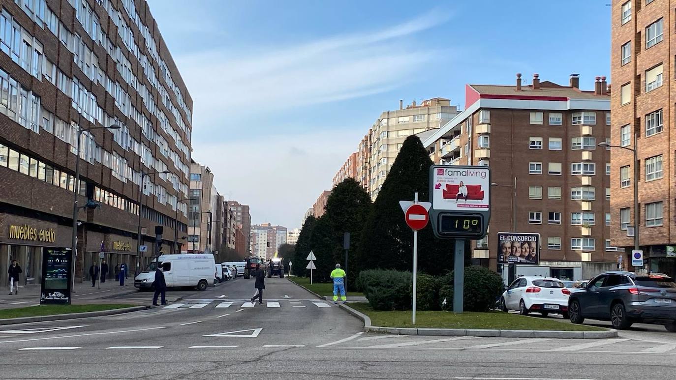 La tractorada en Burgos capital, en imágenes