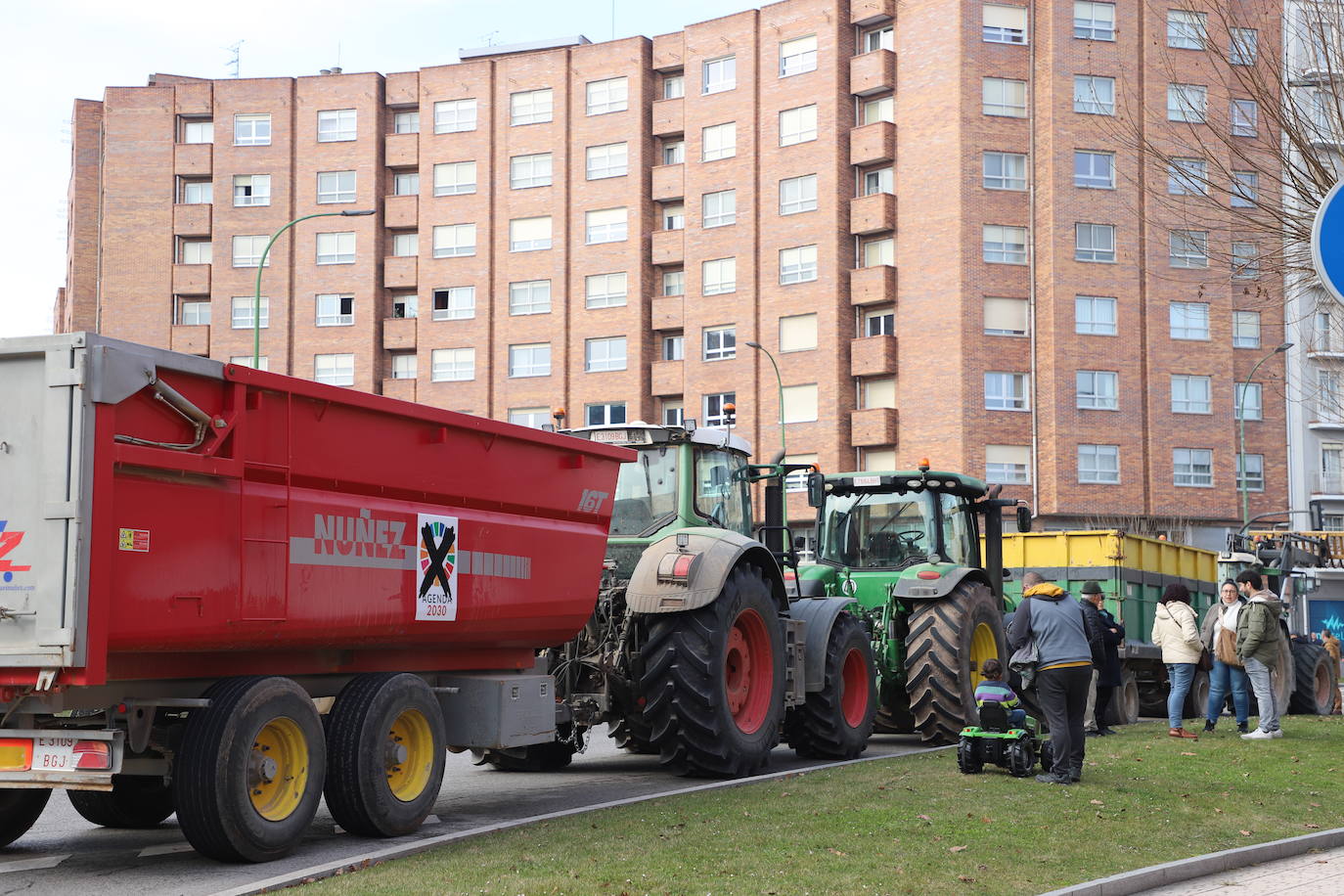 La tractorada en Burgos capital, en imágenes