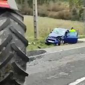 Acusado de conducción temeraria el tractorista que provocó el accidente en Valle de Mena