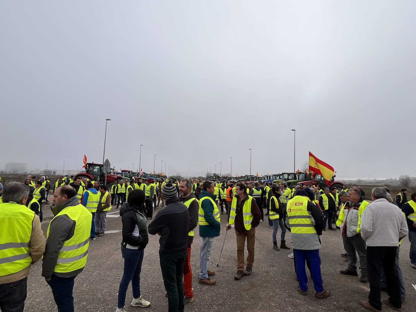 La tractorada de Aranda de Duero, en imágenes