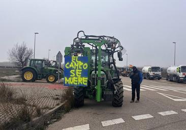 Un detenido en las protestas agrarias de Aranda