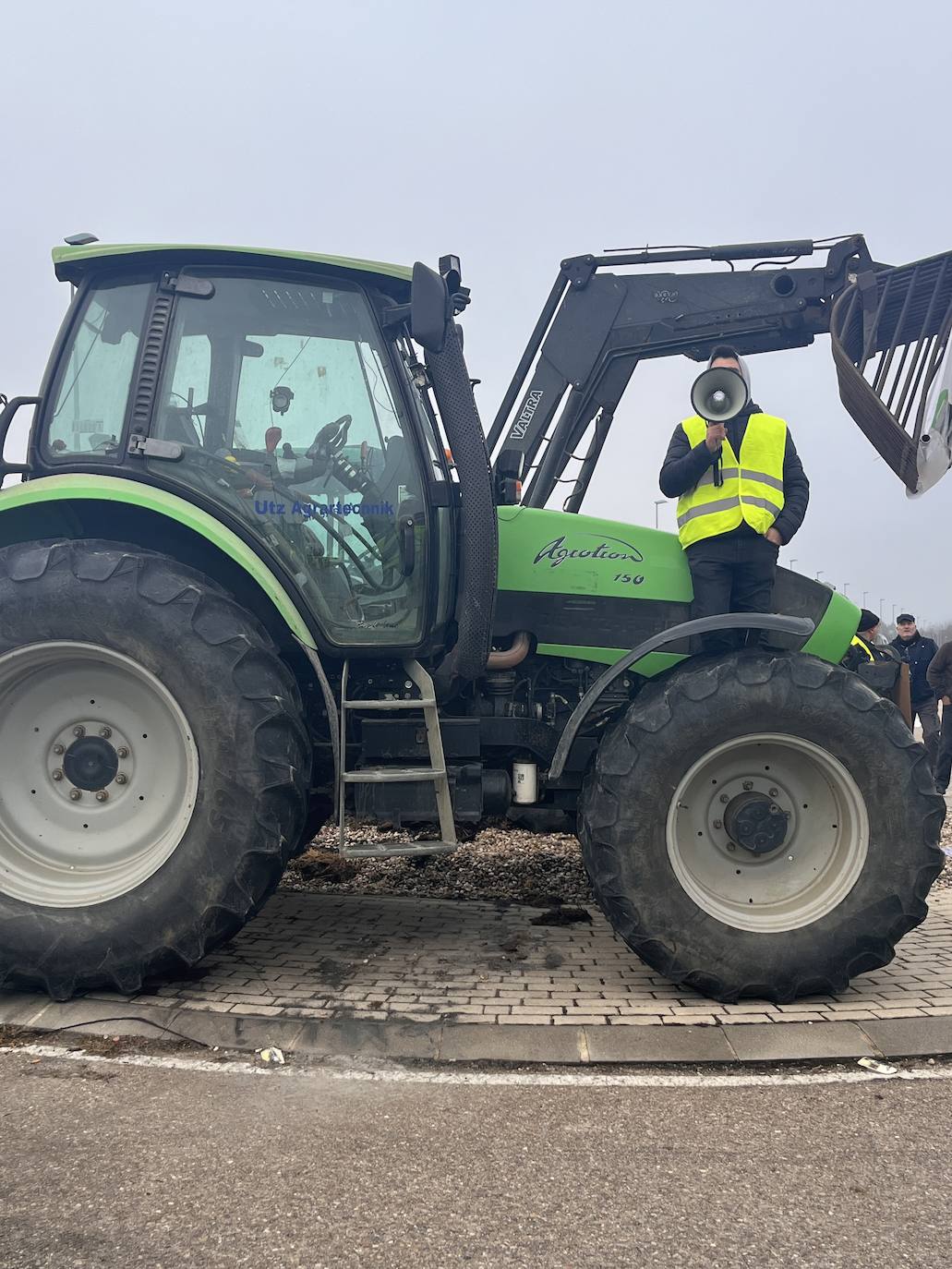 La tractorada de Aranda de Duero, en imágenes