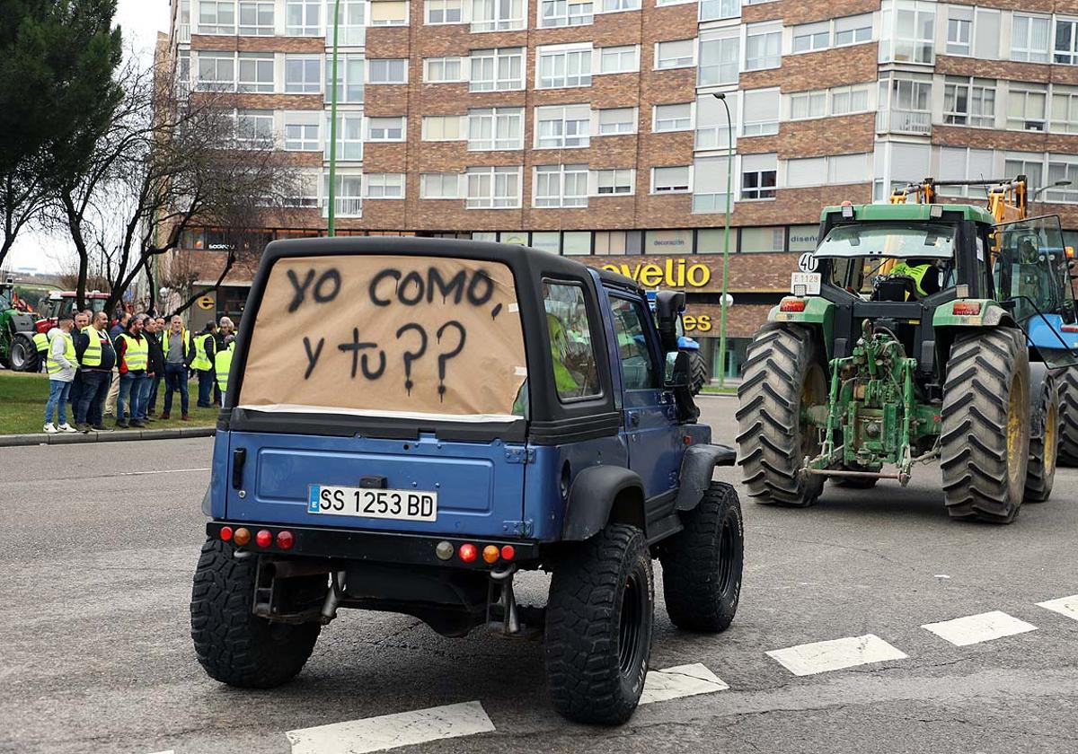 Nueva protesta agraria por las calles de Burgos