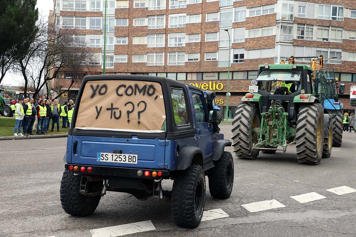 Nueva protesta agraria por las calles de Burgos