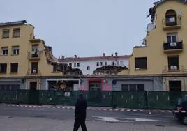 Edificio Zatorre en demolición.