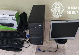 Material incautado por la Policía Local de Burgos a los autores del robo.