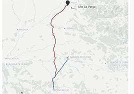 Recorrido de los tractores por Burgos hasta Cantalejo.