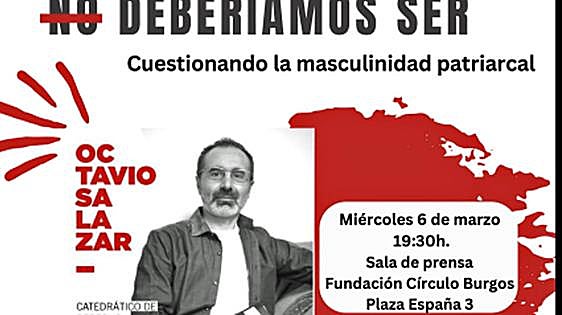 Octavio Salazar presenta en Burgos 'Los hombres que no deberíamos ser'