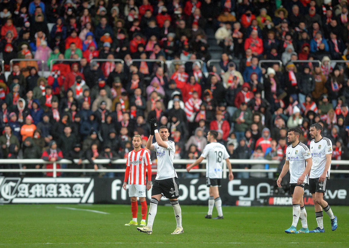 El Burgos CF derrota al Sporting de Gijón en El Plantío