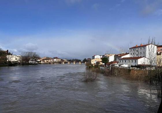 Caudal del río Ebro el martes 27 de febrero.