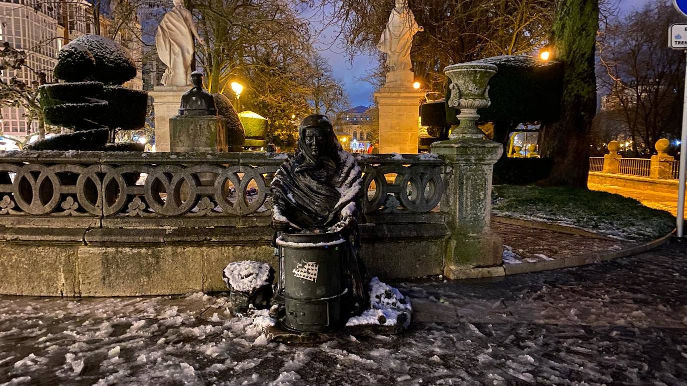 La nieve en Burgos, en imágenes