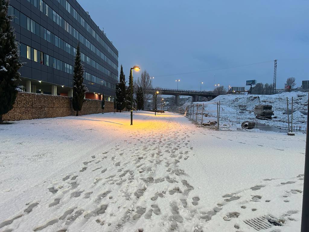 La nieve en Burgos, en imágenes